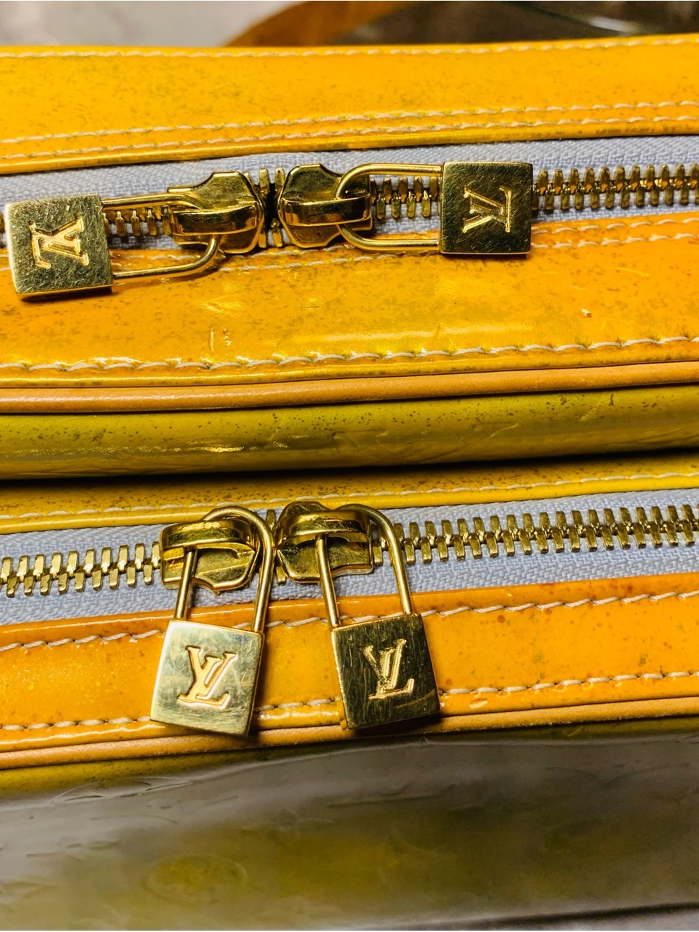 Louis Vuitton Authentic Yellow Vernis Patent Back Pack. Legitgrails COA provided - Picture 5 of 12